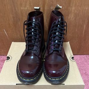 Dr. Martens Women's Red Vegan 1460 Boots